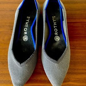 Rothy’s Cloud Gray Birdseye flats - 8.5